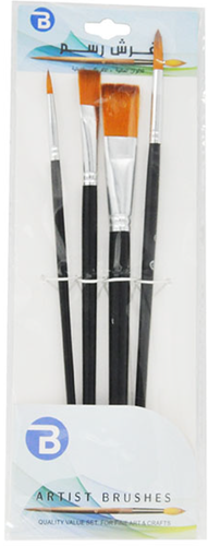 Painting brushes : set of 4 pcs 