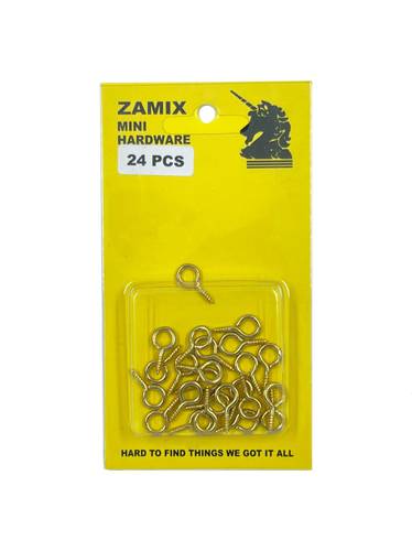 eye hook - gold 12 pcs