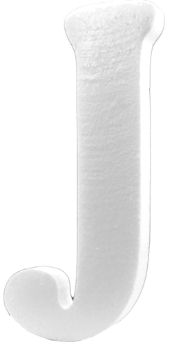 Styrofoam letter - J