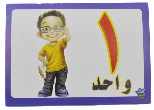 بطاقات تعليم الارقام العربية مع صور  : 1-20 