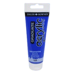 DALER ROWNEY : GRADUATE ACRYLIC PAINT : 120ML : Ultramarine 123