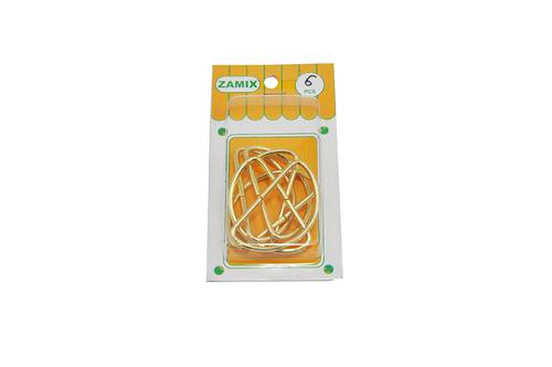 METAL BAG HANDLES:  D SHAPED  : 6 PCS 