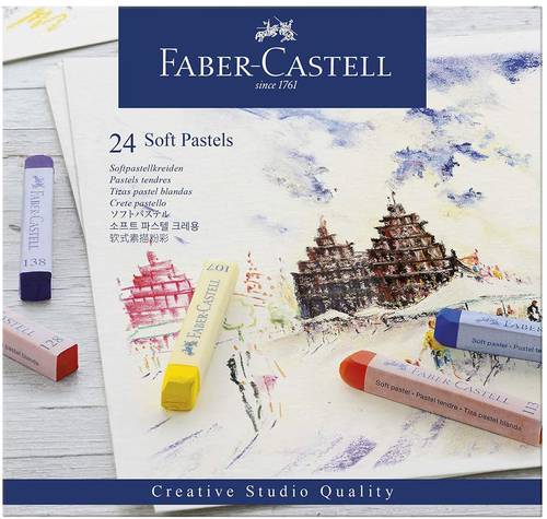  Fiber Castell- soft pastels : set of 24 colors