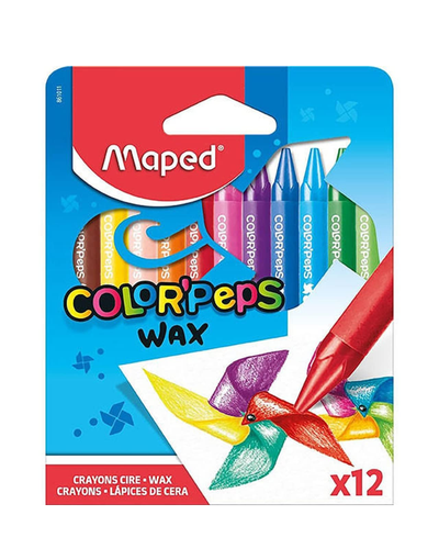 Wax Crayons: 12 Colors: Maped Color Peps