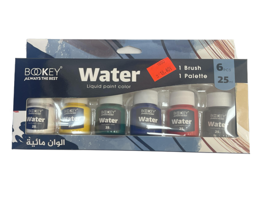 BOOKEY: WATER COLOR:6BOTTELS:25 ML