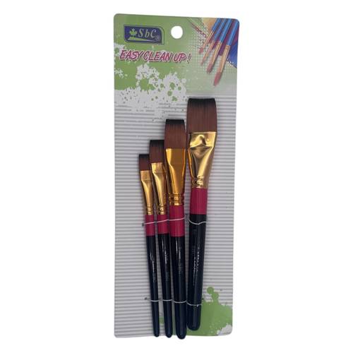Flat art paintbrush set