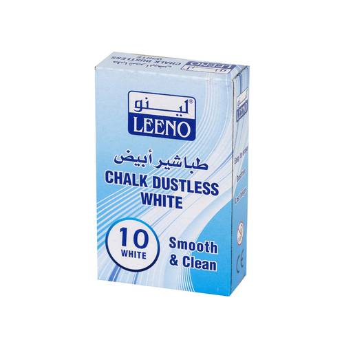  White Chalk dustless  : set of 10 pcs 