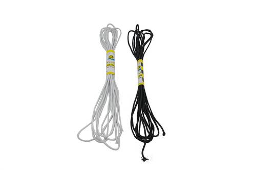 Elastic rope : 2.5 mm : 5 yds : available in two colors 