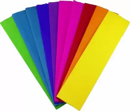 ورق كريب: 200x50: حبه1 : ألوان متعدده 