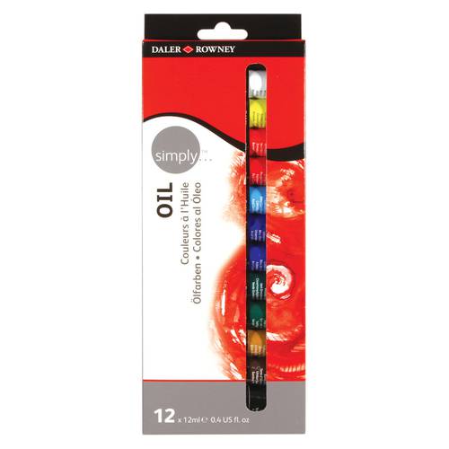 Daler Rowney oil color - 12 colors 