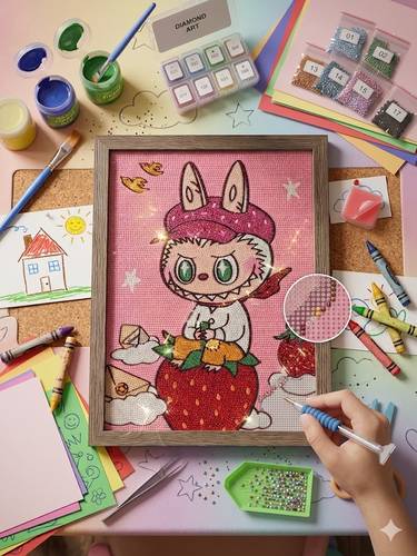 DIY Diamond Painting Kit : Labubu : 30 x30 cm