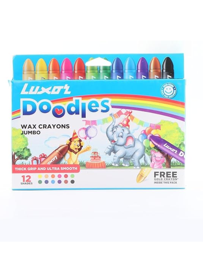 Luxor Doodles: Jumbo Wax : 12 color