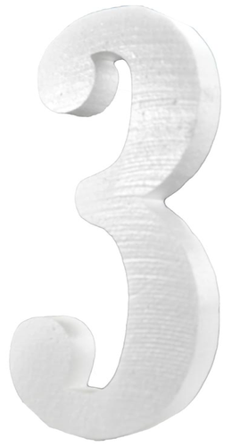  Styrofoam  numbers - 3