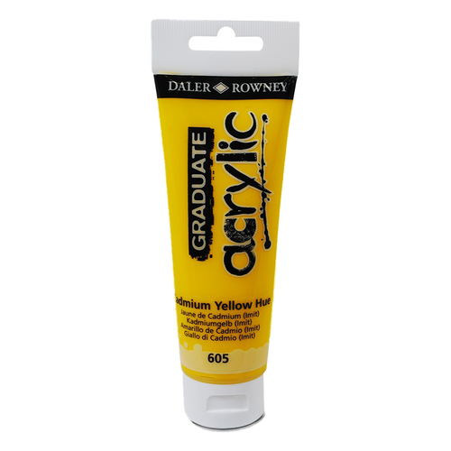 DALER ROWNEY - GRADUATE ACRYLIC PAINT - 120ML - CADMIUM YELLOW