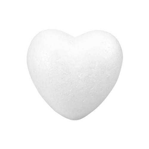 Heart shape styrofoam : 1 pcs : 12 cm 