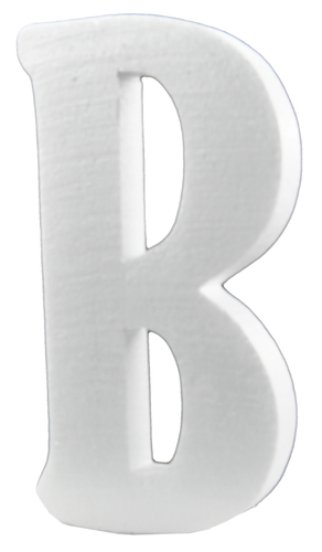 Styrofoam letter - B