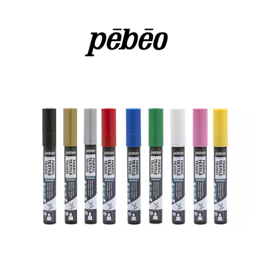 pebeo: Fabric paint pens: 4 mm: different colors