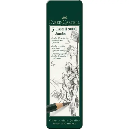 •	Castell 9000 Jumbo graphite pencil