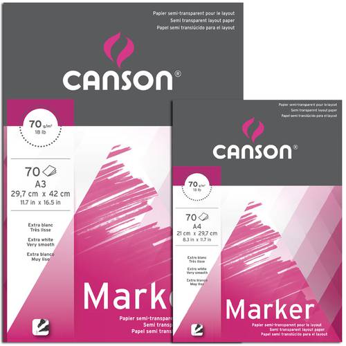 Canson marker for markers : 70 pages : 70 g : available in different sizes