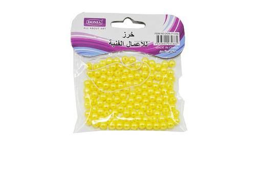 Arts &Crafts beads :  yellow 