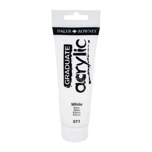 DALER ROWNEY - GRADUATE ACRYLIC PAINT - 120ML - TITANIUM WHITE