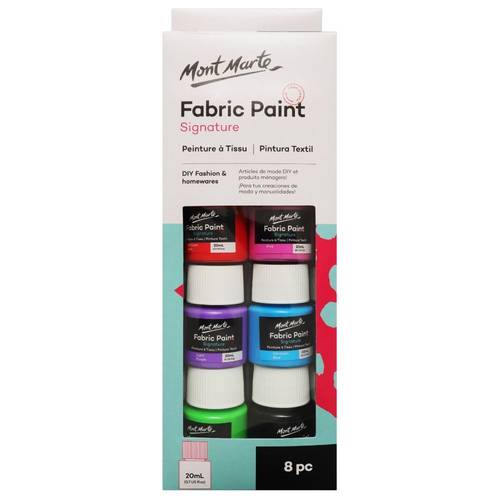 MONT MARTE : FABRIC PAINT : 20 ML : 8 PC 