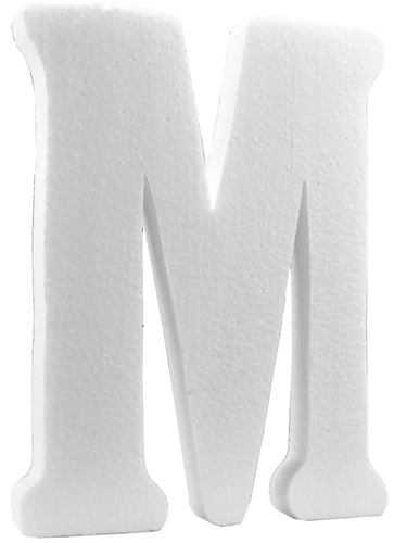 Styrofoam letter - M   