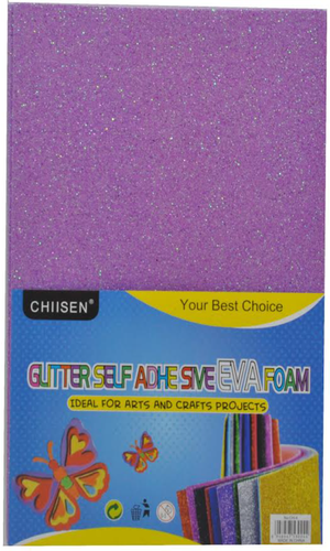 Glitter foam : A4: 10 pcs 