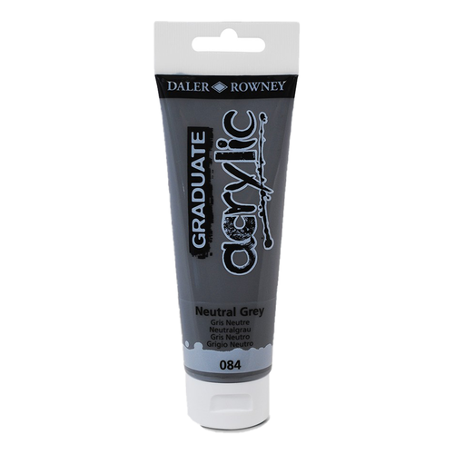 DALER ROWNEY - GRADUATE ACRYLIC PAINT - 120ML - NEUTRAL GREY