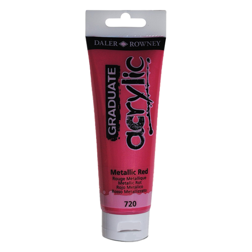 DALER ROWNEY - الوان اكريليك - 120ML - METALLIC RED
