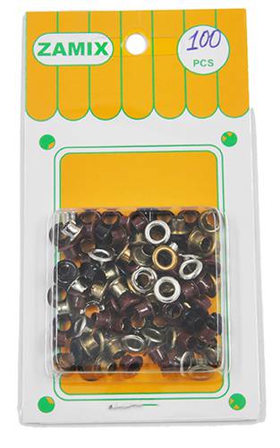 EYELET COL -MIX : 5MM :100 PCS