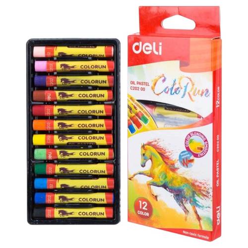 DELI OIL PASTEL :12 COLOR
