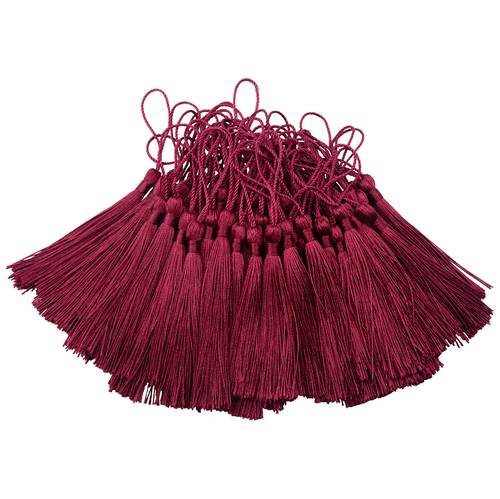 Tassel-maroon:100PCS 