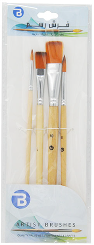 Painting brushes : set of 4 pcs 