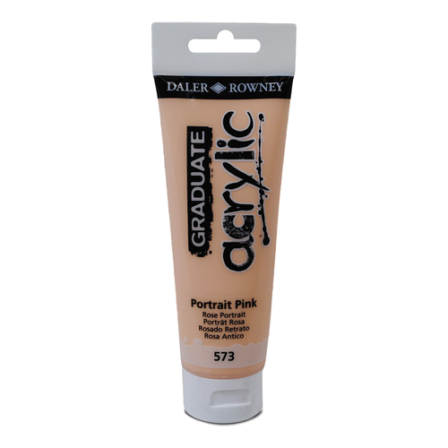 DALER ROWNEY - GRADUATE ACRYLIC PAINT - 120ML - PORTRAIT PINK