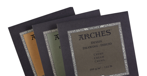  arches sketchbook : 200 g : 26 x 36 cm : 16 papers 