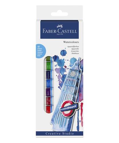 Faber - castell watercolors : set of 12 colors 