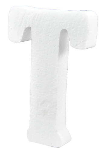 Styrofoam letter - T