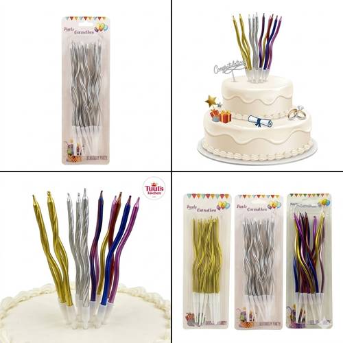 Party candles: multiple colors