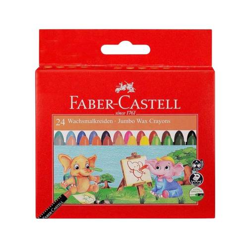 Faber - Castell 24 wachsmalkreiden jumbo wax crayons 