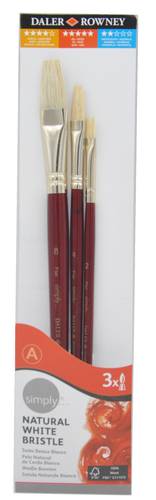 DALER ROWNEY :BRUSHES:3 PCS