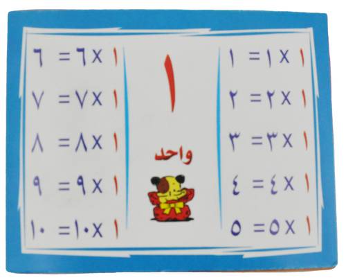 1/20  Multiplication Table FLash Card
