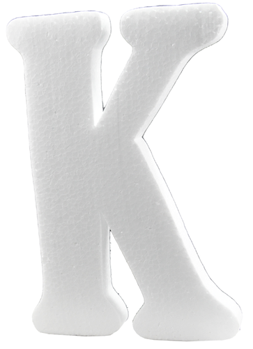 Styrofoam letter - K