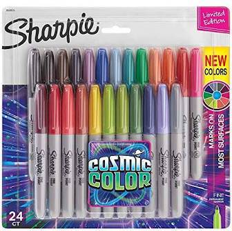 sharpie permanent marker 24 colors 