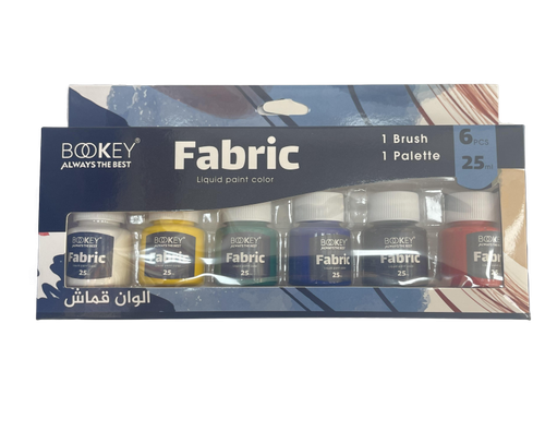 BOOKEY: FABRIC COLOR: 6 BOTTLES:25ML