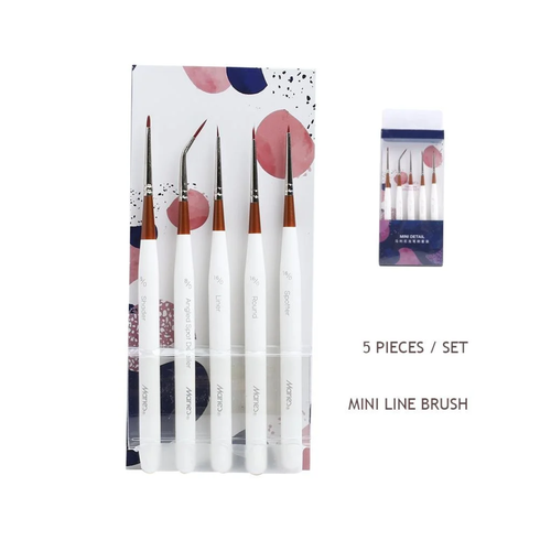 Marie's Mini Detailing Brush For Painting Pack Of 5
