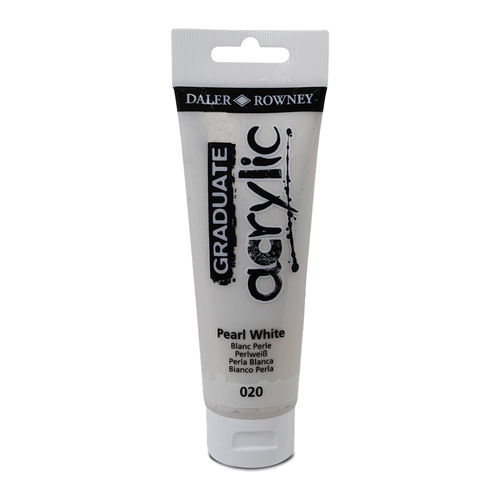DALER ROWNEY - GRADUATE ACRYLIC PAINT - 120ML - PEARL WHITE