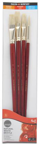 DALER ROWNEY : BRUSHES : 4 PCS