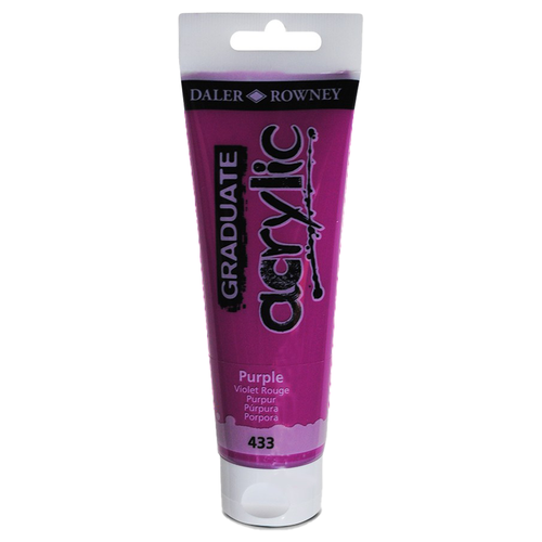 DALER ROWNEY - GRADUATE ACRYLIC PAINT - 120ML - PURPLE