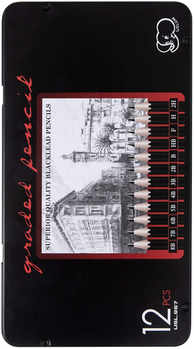 Uslon graded pencils : 12 pcs 